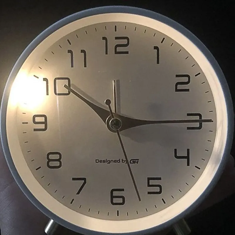 Tafelklok Scandinavisch Stil Uurwerk Metaal Glas Slaapkamer Woonkamer Modern | Sansoti
