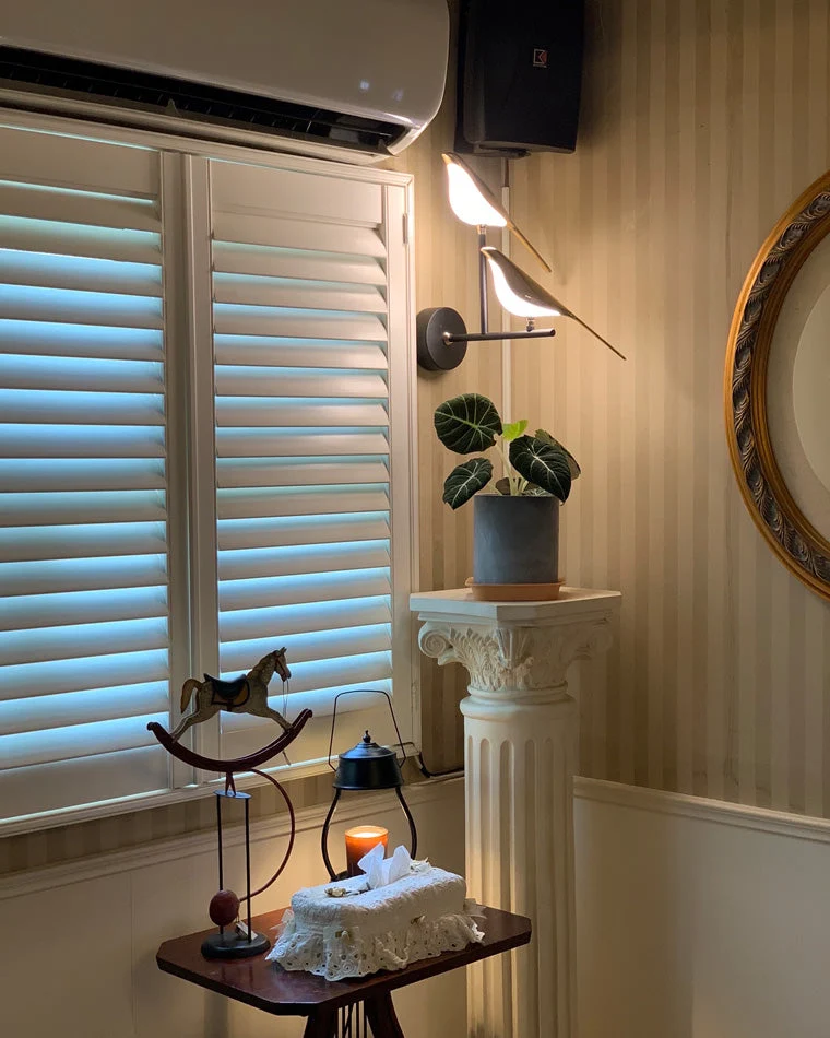 Wandlamp Vogel Goud Zwart Metaal LED Warm Wit Slaapkamer Hal Decoratief | Sansoti