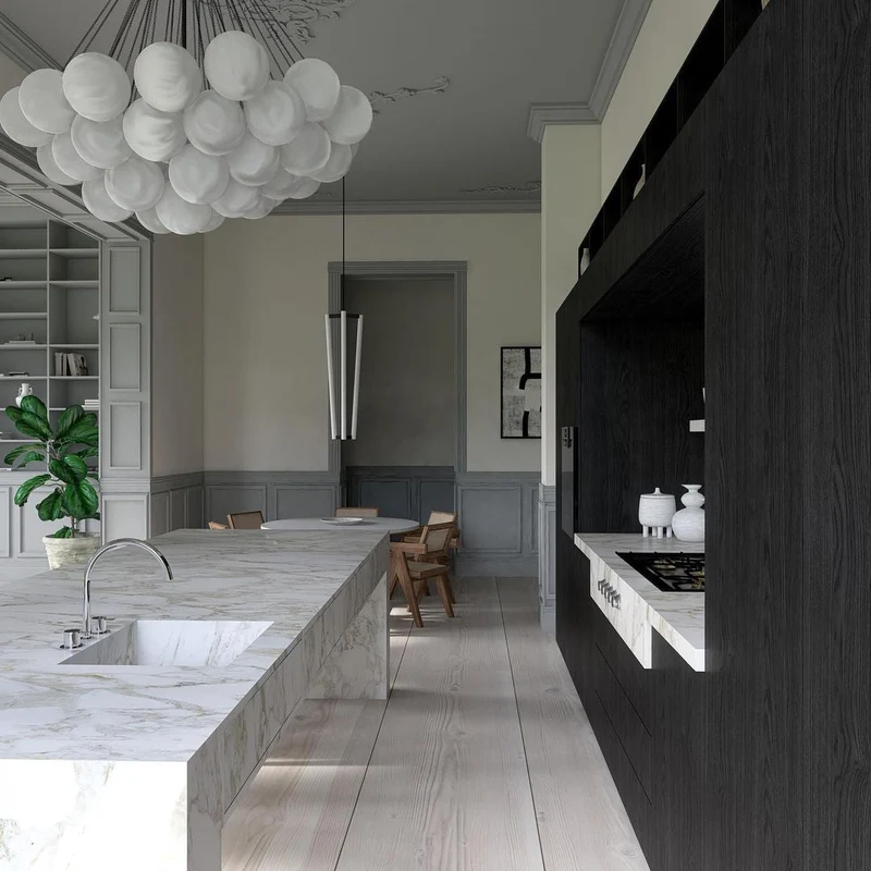 Glazen Bollenhanglamp 19-37 Bollen Goud Metaal Eetkamer Woonkamer | Sansoti