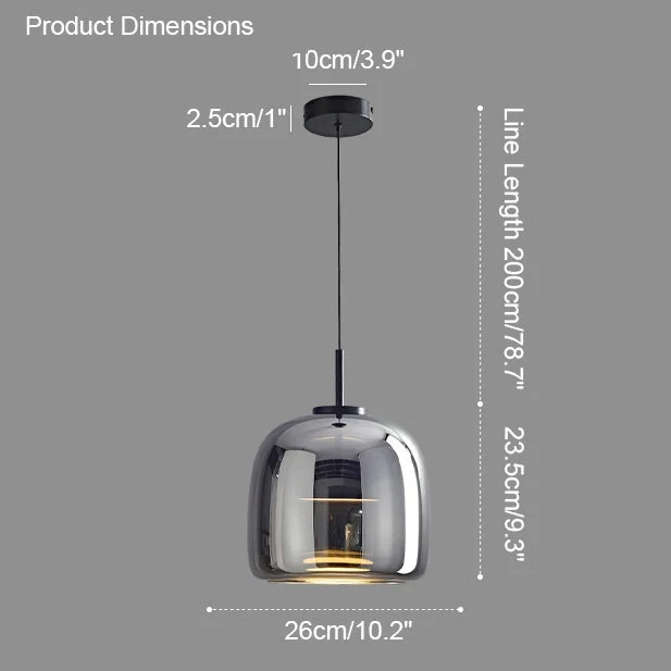 Hanglamp Geblazen Glas Amber Goud Rond Verstelbaar Eettafel Woonkamer Modern | Sansoti