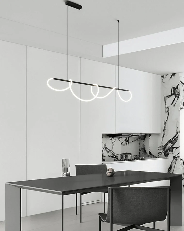 Hanglamp Touw Led Cirkel Messing Dimbaar 3 Maten Eetkamer Woonkamer Minimalistisch | Sansoti