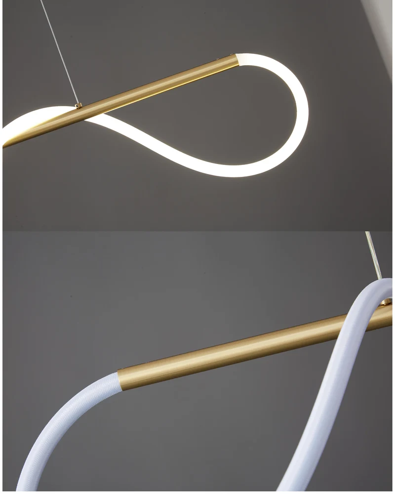 Hanglamp Touw Led Cirkel Messing Dimbaar 3 Maten Eetkamer Woonkamer Minimalistisch | Sansoti