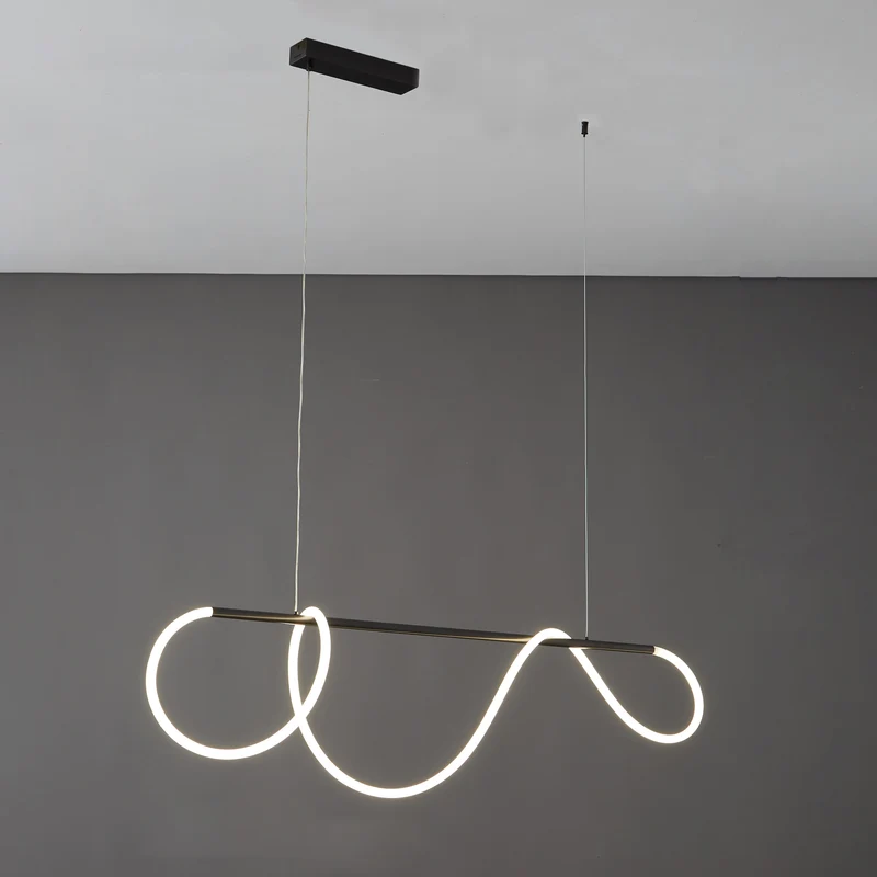 Hanglamp Touw Led Cirkel Messing Dimbaar 3 Maten Eetkamer Woonkamer Minimalistisch | Sansoti