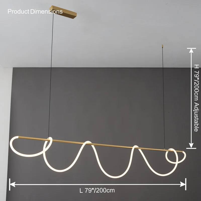 Hanglamp Touw Led Cirkel Messing Dimbaar 3 Maten Eetkamer Woonkamer Minimalistisch | Sansoti