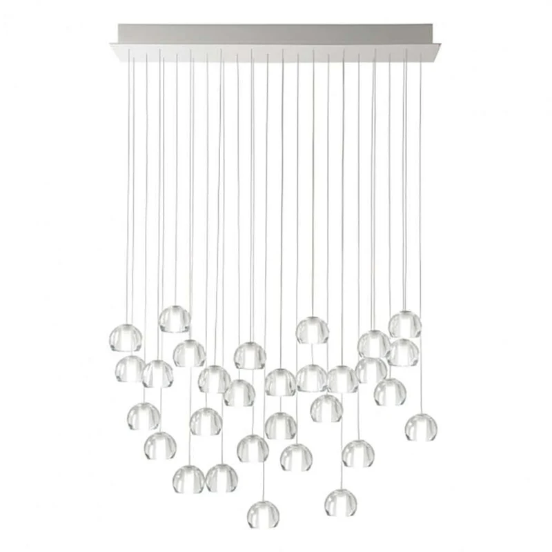 Fabbian Multispot LED-Hängeleuchte Beluga 30-flammig eckig