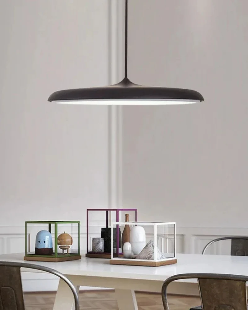 Ronde Hanglamp met Zachte Lichtverspreiding Zwart Grijs Groen Roze Wit Oranje ø25cm ø40cm Modern Scandinavisch Design voor Eetkamer Woonkamer Werkplek | Sansoti