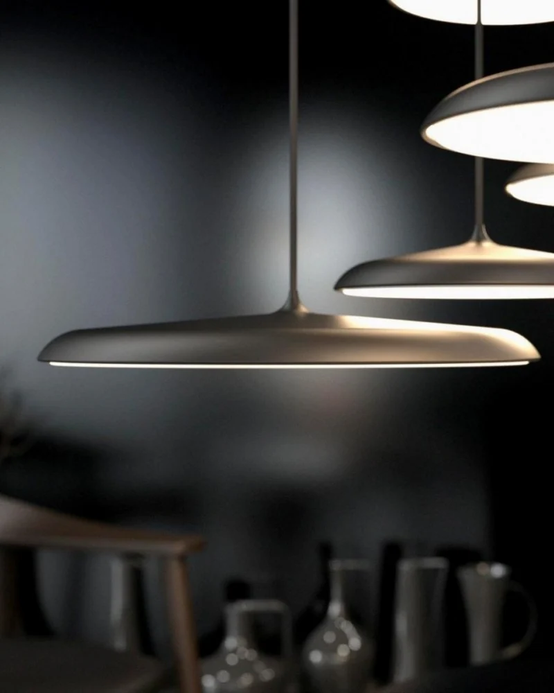 Ronde Hanglamp met Zachte Lichtverspreiding Zwart Grijs Groen Roze Wit Oranje ø25cm ø40cm Modern Scandinavisch Design voor Eetkamer Woonkamer Werkplek | Sansoti