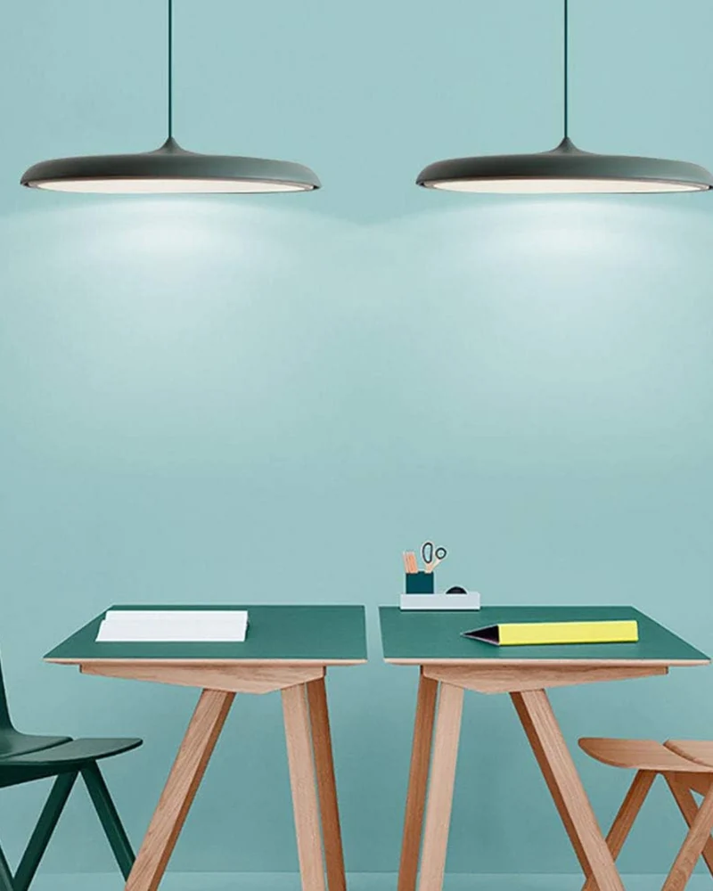 Ronde Hanglamp met Zachte Lichtverspreiding Zwart Grijs Groen Roze Wit Oranje ø25cm ø40cm Modern Scandinavisch Design voor Eetkamer Woonkamer Werkplek | Sansoti