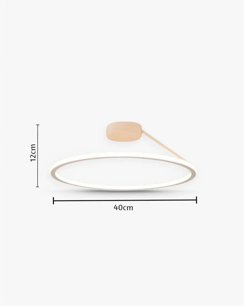 Moderne Plafondlamp Ring Minimalistisch Design Zwart Wit Goud S M L Dimbaar LED Sfeerverlichting Woonkamer Slaapkamer Eetkamer Scandinavische Stijl | Sansoti