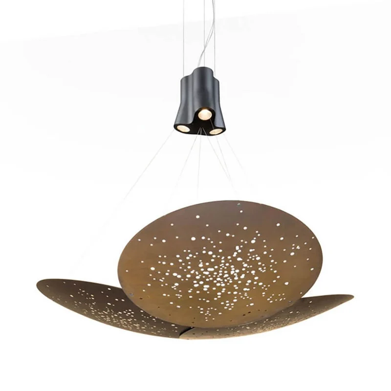 Fabbian Lens LED-Pendelleuchte 3-flammig Big