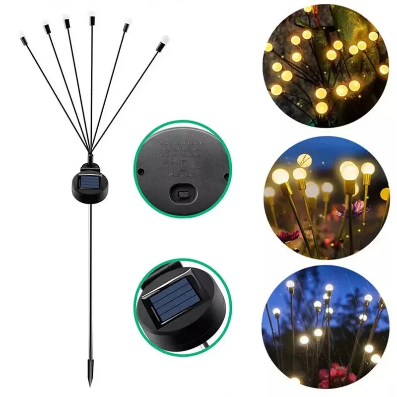 Vuurvlieg Tuinlamp Zonne-energie 20 LED Warm Wit Buitenlamp | Sansoti