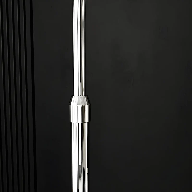 Booglamp Vloerlamp Chroom Zwart Zilver Verstelbaar 180cm E27 Woonkamer Modern | Sansoti