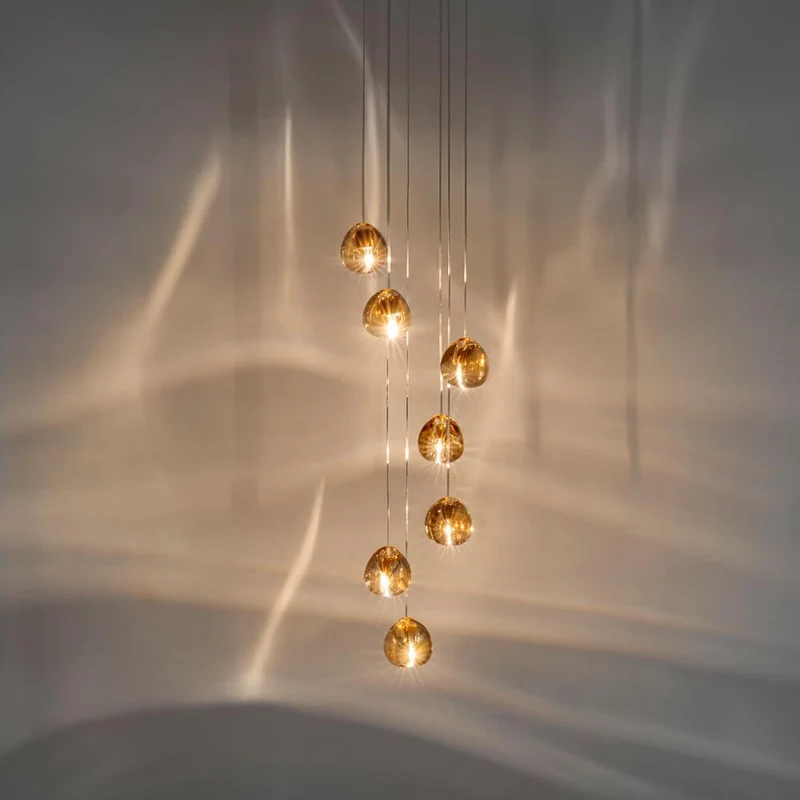 Terzani Mizu Design Hängeleuchte 7-flammig Ø 31cm