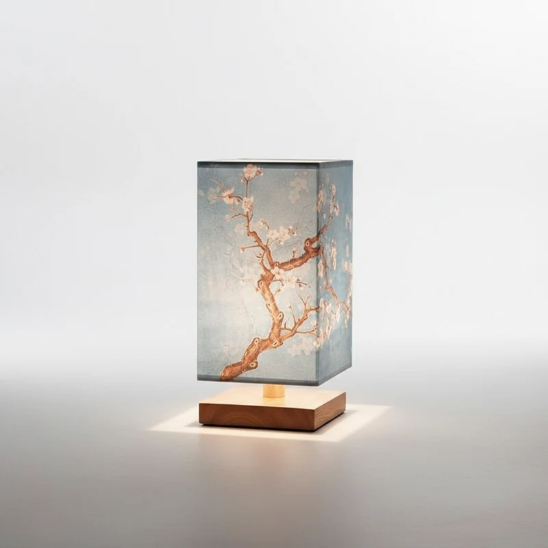 Tafellamp Bamboe Hout Naturel Japandi Minimalistische Slaapkamer Woonkamer Bureaulamp Scandinavisch Sfeerverlichting Nachtkastlamp | Sansoti