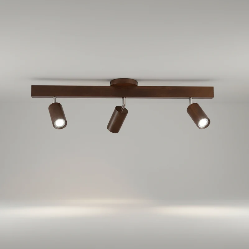 Plafondspot Hout Eiken GU10 LED Verstelbaar Woonkamer Slaapkamer Opbouwspot Naturel Houten Spot Eetkamer Japandi | Sansoti