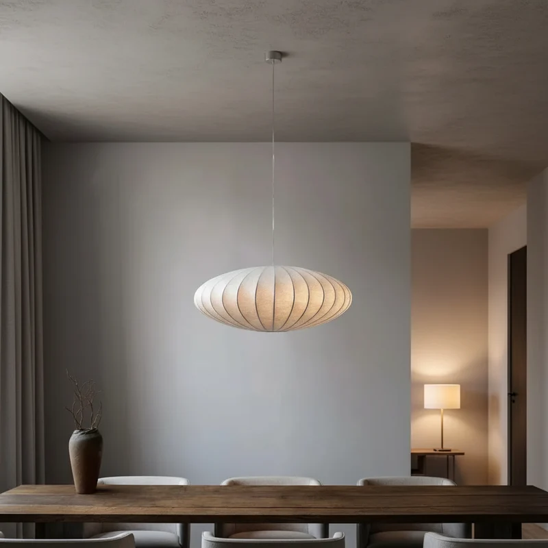Hanglamp Zijde Kristal Eetkamer Woonkamer 3 Maten Pendellamp Stofkap Glamour Sfeerverlichting Hal | Sansoti