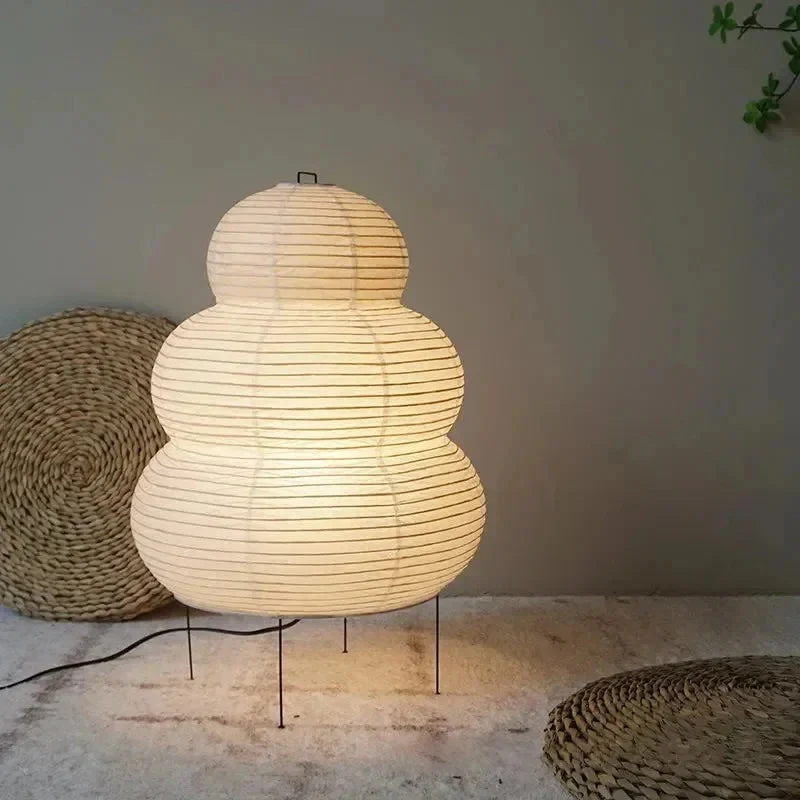 Vloerlamp Rijstpapier Japans Design Wit 40cm Sfeerverlichting Woonkamer Slaapkamer | Sansoti