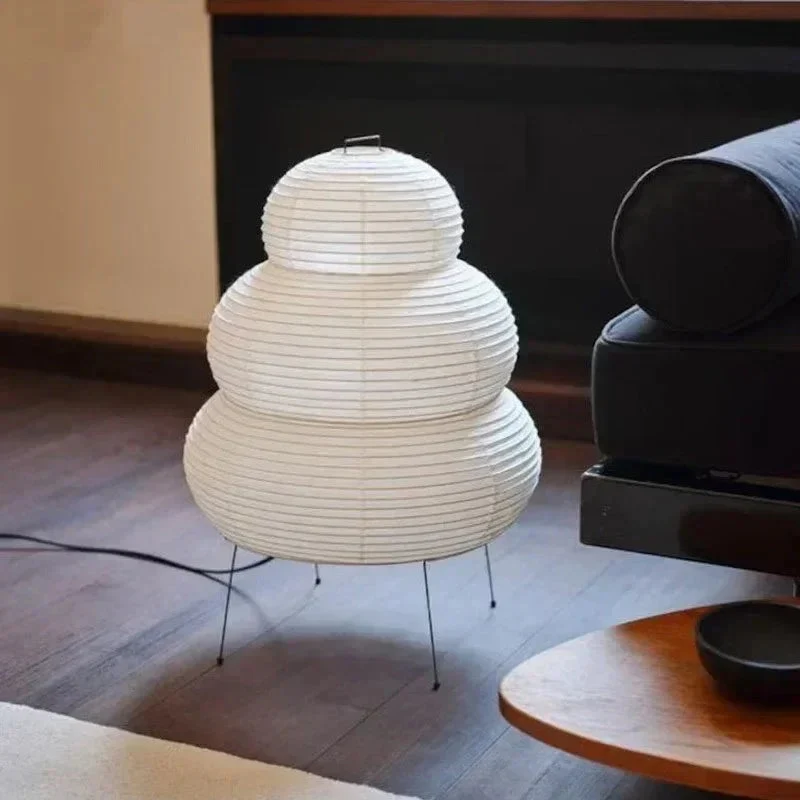 Vloerlamp Rijstpapier Japans Design Wit 40cm Sfeerverlichting Woonkamer Slaapkamer | Sansoti