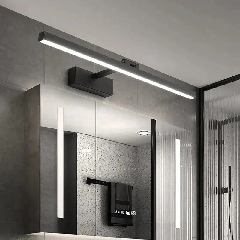 Spiegellamp LED Badkamer Waterdicht Zwart Zilver 40cm tot 110cm Spiegelverlichting | Sansoti