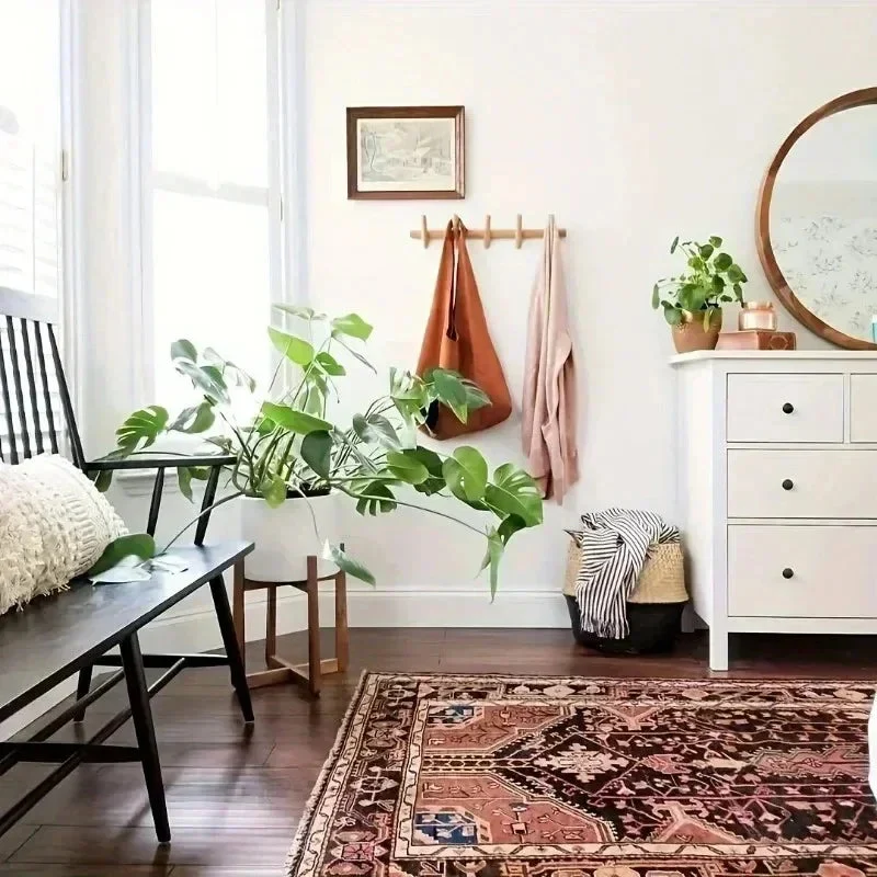 Kapstok Wand Eikenhout Minimalistisch 4 5 Haken Hal Garderobe Modern Scandinavisch | Sansoti