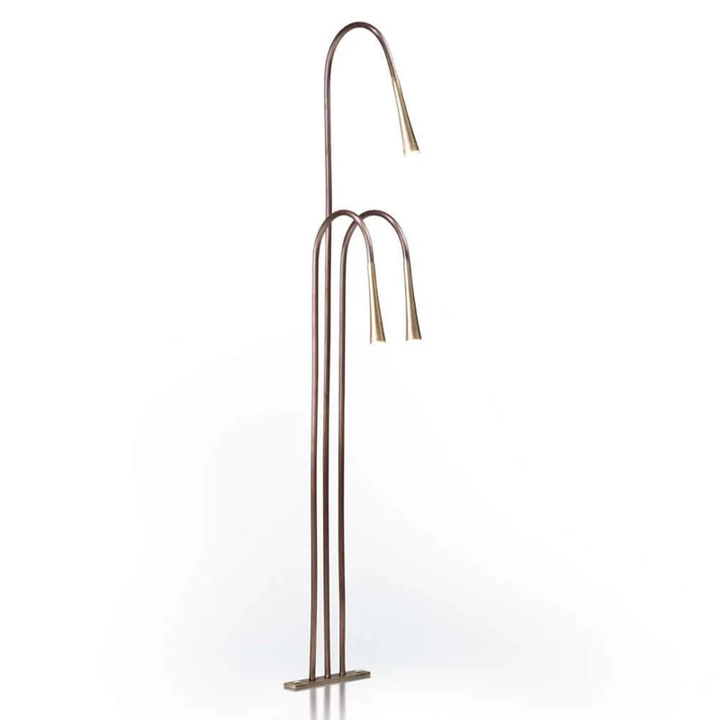 Fabbian Giunco LED-Stehleuchte Canne 3-flammig