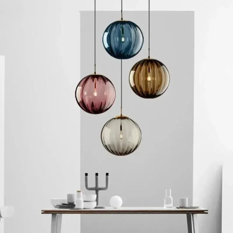 Hanglamp Glazen Bollen LED Geïntegreerd Eetkamer Woonkamer Moderne Plafondlamp Glazen Bol Pendellamp Sfeerverlichting | Sansoti