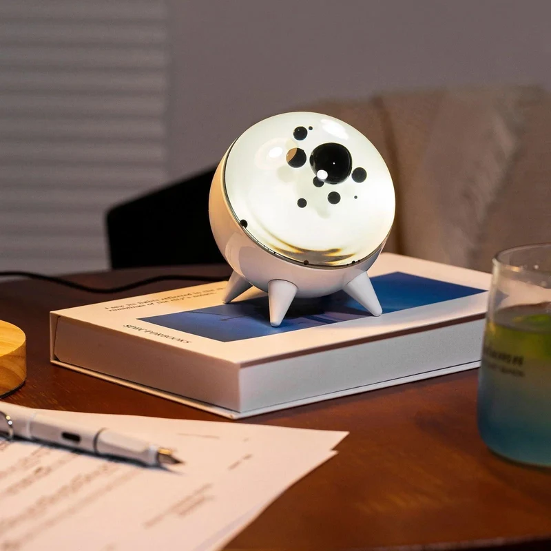 Ferrofluid Display Bluetooth Speaker ABS Glas 10,6 cm Muziek Visualizer Magnetisch Vloeistof Bureau Decoratie Cadeau Tech Kunstobject | Sansoti