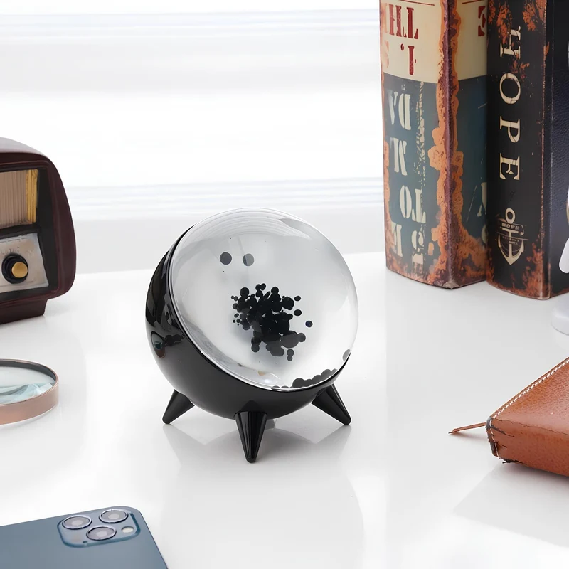 Ferrofluid Display Bluetooth Speaker ABS Glas 10,6 cm Muziek Visualizer Magnetisch Vloeistof Bureau Decoratie Cadeau Tech Kunstobject | Sansoti