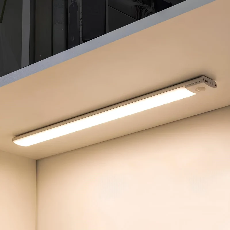 Bewegingssensor Lamp Draadloos ABS Compact Hal Trap Kast Nachtlamp Automatisch Licht USB Oplaadbaar | Sansoti