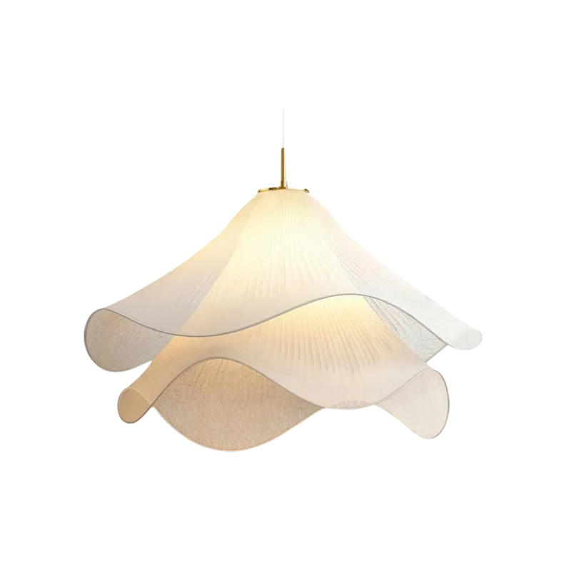 Hanglamp Japandi Stof Rond Scandinavisch Design E27 40-80cm Warm Licht | Sansoti