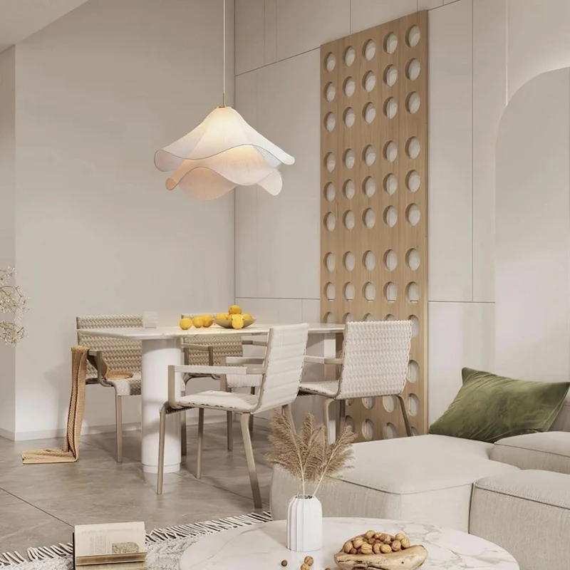 Hanglamp Japandi Stof Rond Scandinavisch Design E27 40-80cm Warm Licht | Sansoti