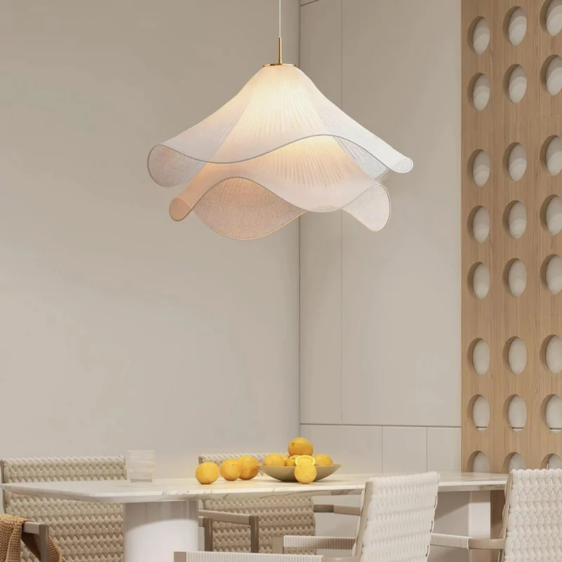 Hanglamp Japandi Stof Rond Scandinavisch Design E27 40-80cm Warm Licht | Sansoti