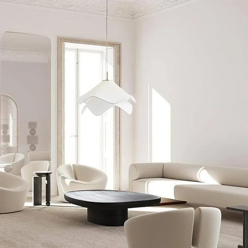 Hanglamp Japandi Stof Rond Scandinavisch Design E27 40-80cm Warm Licht | Sansoti