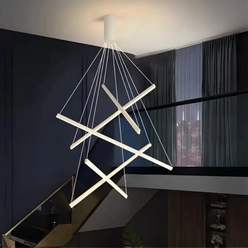Hanglamp Trap XXL Modern Design LED Aluminium Acryl 300cm | Sansoti