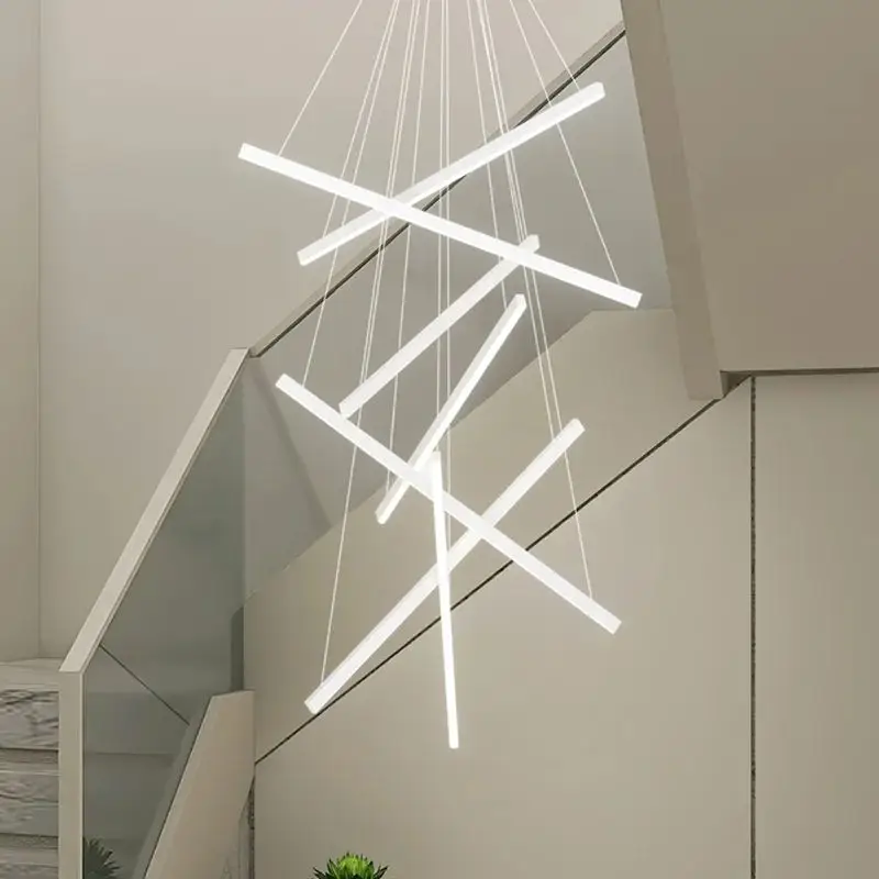 Hanglamp Trap XXL Modern Design LED Aluminium Acryl 300cm | Sansoti