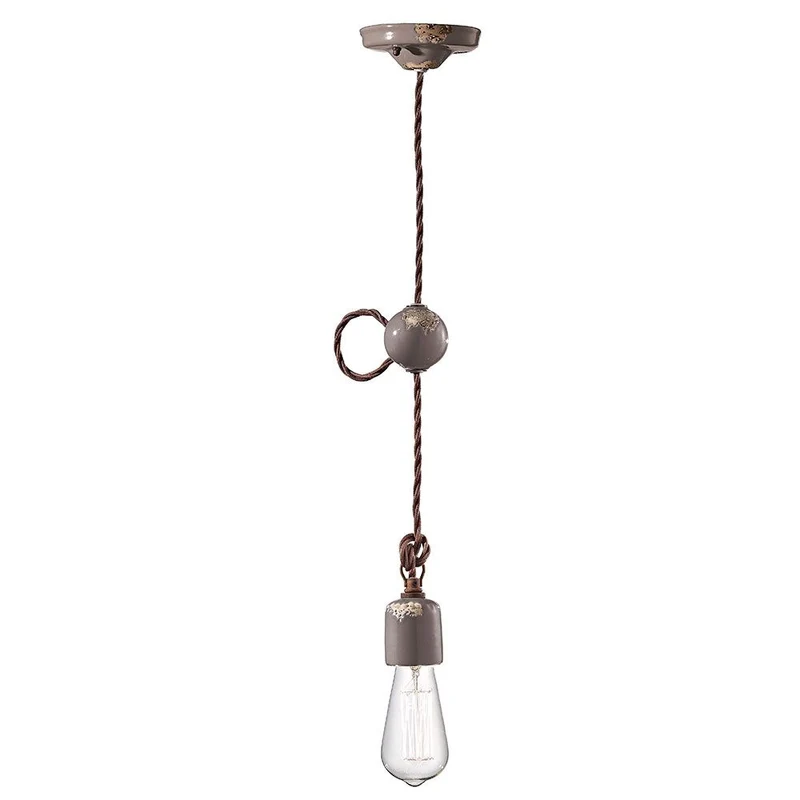 Ferroluce Vintage Hängeleuchte Ø 5,5cm