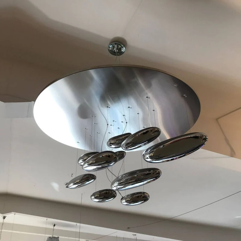 Artemide Mercury Sospensione LED Hängelampe Ø 110cm Chrom
