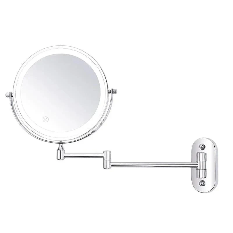 Make-upspiegel LED Vergrotend Oplaadbaar Chroom 20cm Wandspiegel 3 Lichtstanden | Sansoti