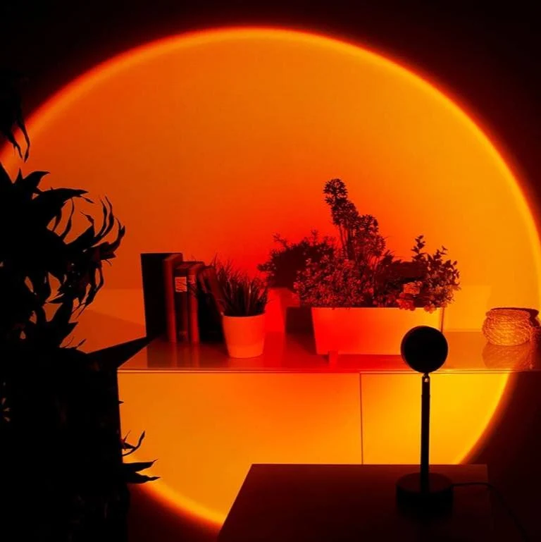 Sunset Lamp Projector LED 360 Graden Sfeerlicht Zonsondergang Lamp Kamer | Sansoti