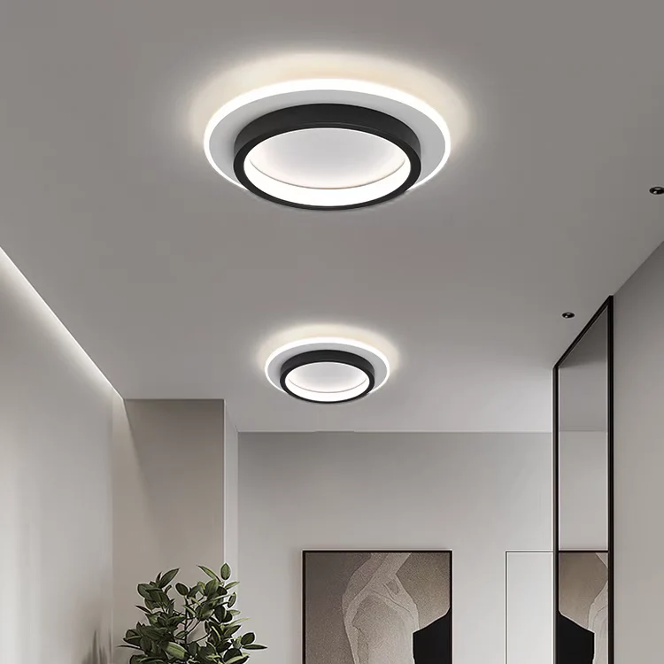 Plafondlamp Rond LED Modern Halo Design Metaal Acryl Flush Mount | Sansoti