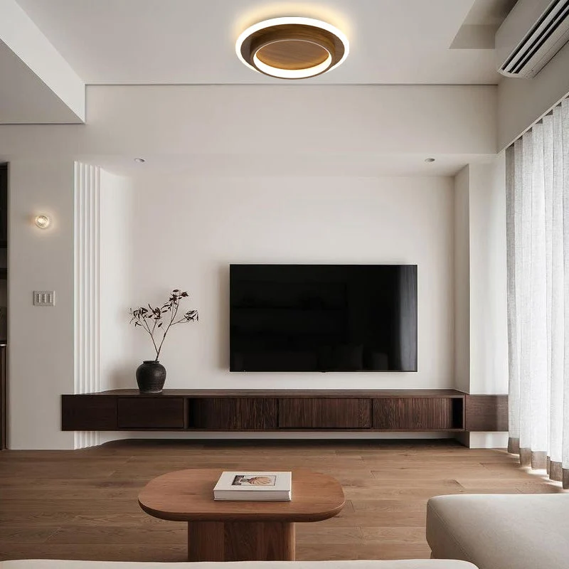 Plafondlamp Rond LED Modern Halo Design Metaal Acryl Flush Mount | Sansoti