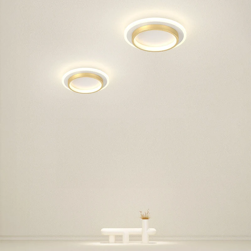 Plafondlamp Rond LED Modern Halo Design Metaal Acryl Flush Mount | Sansoti