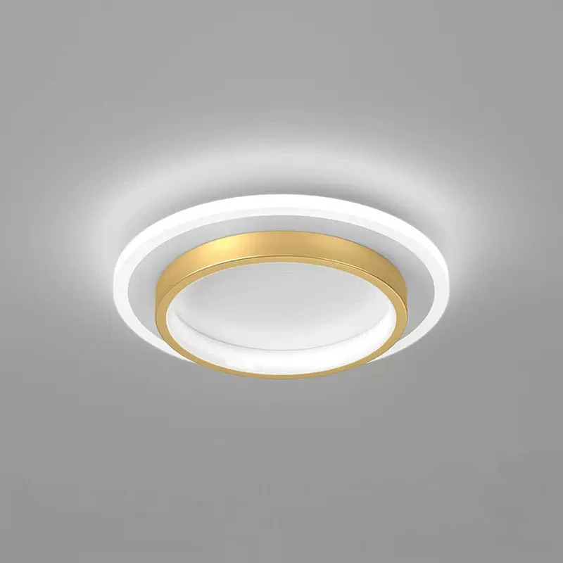 Plafondlamp Rond LED Modern Halo Design Metaal Acryl Flush Mount | Sansoti