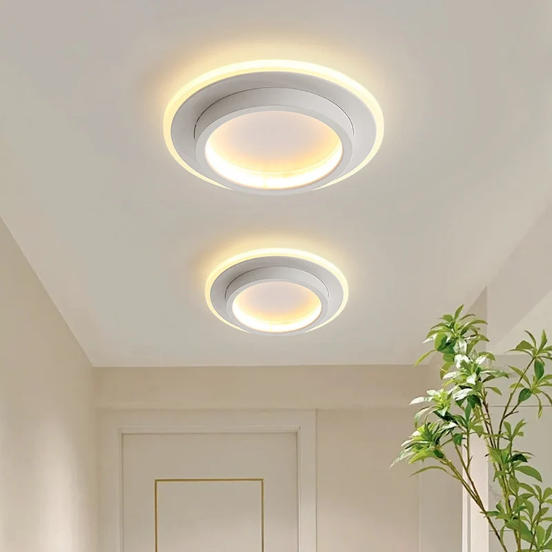 Plafondlamp Rond LED Modern Halo Design Metaal Acryl Flush Mount | Sansoti
