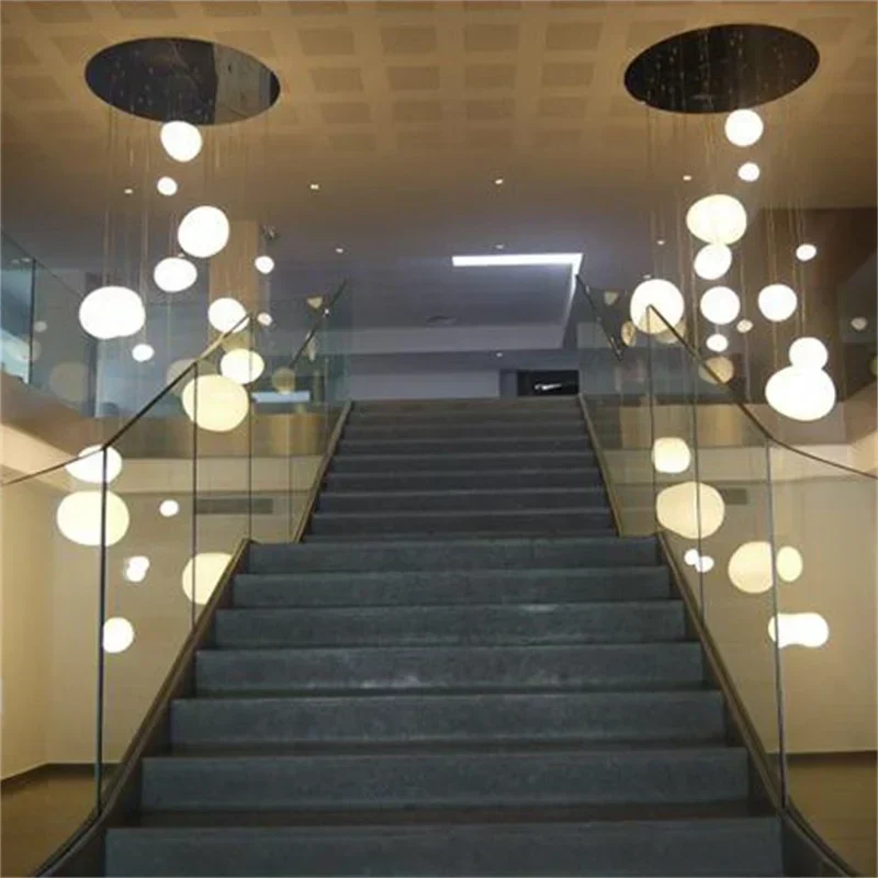 Hanglamp Handgeblazen Glas Minimalistisch Melkwit Woonkamer Eetkamer E27 Warm Wit | Sansoti