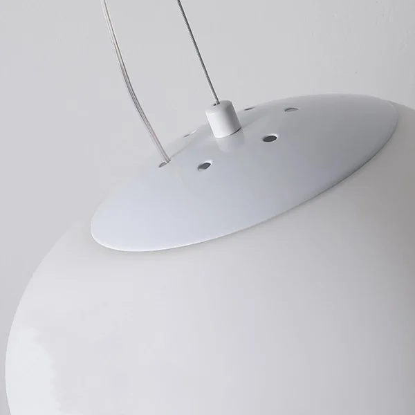 Hanglamp Handgeblazen Glas Minimalistisch Melkwit Woonkamer Eetkamer E27 Warm Wit | Sansoti