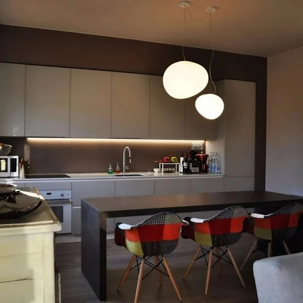Hanglamp Handgeblazen Glas Minimalistisch Melkwit Woonkamer Eetkamer E27 Warm Wit | Sansoti