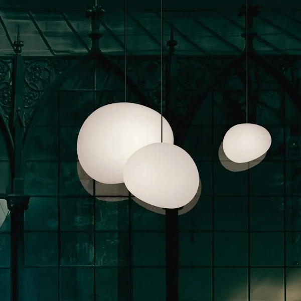 Hanglamp Handgeblazen Glas Minimalistisch Melkwit Woonkamer Eetkamer E27 Warm Wit | Sansoti