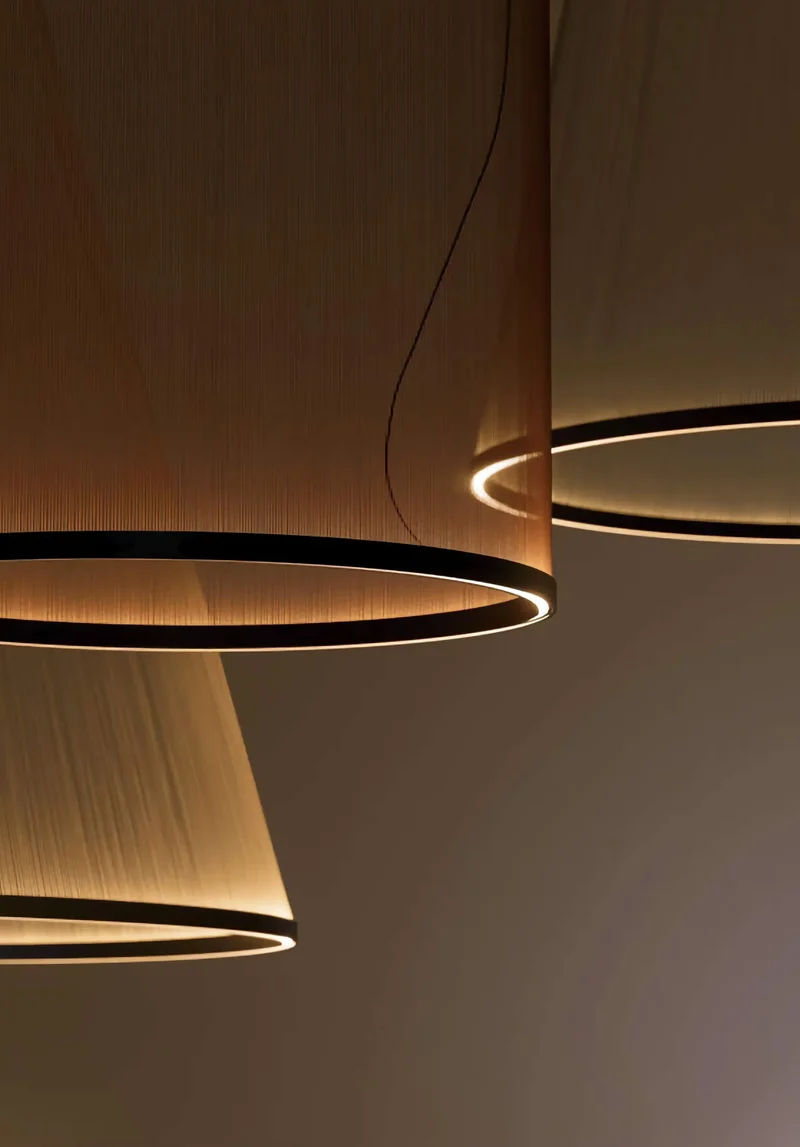 Hanglamp Cluster Staal Aluminium Rood Groen Crème Woonkamer Eetkamer Hal Getrapt Multi-Pendant Messing | Sansoti