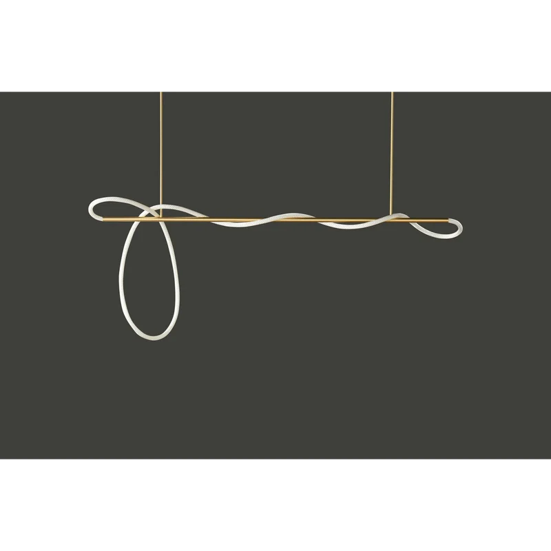 Plafondlamp Koper G9 Gebogen Buis Goud Zwart Zilver Woonkamer Eetkamer LED Opbouw Minimalistische Bureaulamp | Sansoti